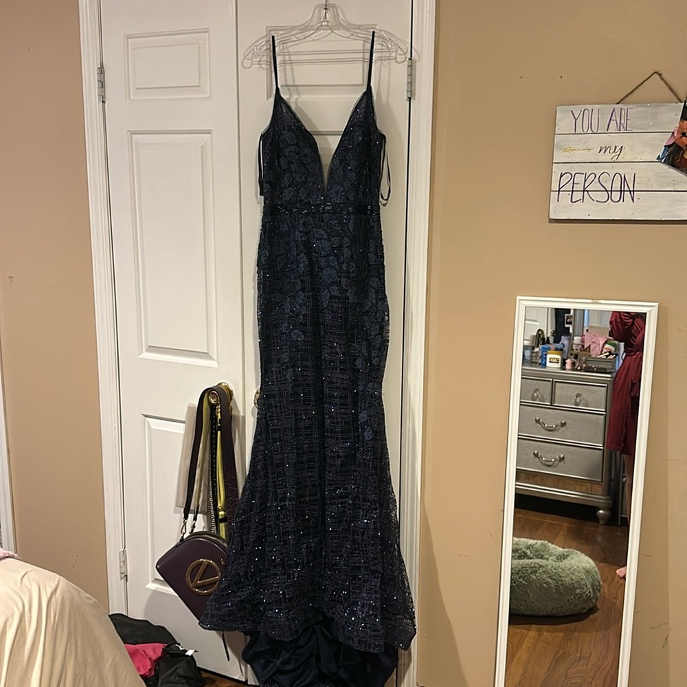 jovani prom dress, blueish purple, never worn, size 12